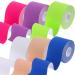 craftshou 6 Rolls Kinesiology Tape Waterproof Athletic Tape Breathable Elastic Sports Physio Tape for Muscle Elbow Knee Shoulder Ankle Pain Relief White - Buy Online on GoSupps.com