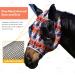 Harrison Howard Large Fly Mask - Super Comfort UV Protection & Breathability for Horses - Buy Online on GoSupps.com