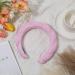Spa Headband Soft Puffy Makeup Headband Wide Padded Headband Velvet Padded Headband Fashion Skincare Bubble Sponge Headbands Cute Women Girl Hair Accessories (Pink) - Buy Online on GoSupps.com