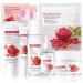 Women Gift Sets 8 Pieces Pomegranate Beauty Products: Cleanser Toner Eye Cream Serum Face Cream - Moisturizes Nourishes Skin Reduces Wrinkles