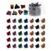 Mini Hair Clips - 72 Pcs for Women and Girls  Plastic  Small Claw Hair Clips with 3 Colors  Tiny