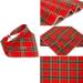 Buy Lionheart Glory Washable Soft Cotton Christmas Dog Neck Towel | Adjustable Checkered Kerchief for Small Dogs - Red-Green (1 Pack) - Buy Online on GoSupps.com