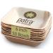 Patra 50pcs - 6 Inch Square Bowls | 16oz (500ml) | Palm Leaf Disposable Bamboo Bowl | Eco Friendly | Biodegradable | Backyard Compostable | Zero Waste
