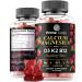 Calcium Gummies for Women & Men with Magnesium Vitamin B12 Vitamin K2 & Vitamin D3 | Calcium Supplement for Adults 100mg Magnesium Supplement for Adults 50mg | Vegan | Non-GMO