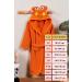 Ely Parker Kids Hooded Terry Bathrobe - Super Soft Turkish Cotton Towel for Boys & Girls Size 3-4 Years Comfortable & Absorbent - Buy Online on GoSupps.com