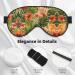 Ultra-Soft Light-Blocking Eye Mask - Hojas Tropicales Y Flores Print for Restful Sleep & Comfort | International Shipping Available - Buy Online on GoSupps.com