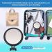 MIYADIVA 6 Inch 20X Magnifying Hand Mirror with Handle - Portable Travel Mirror for Women - Foldable Double Sided Design - Black - Buy Online on GoSupps.com
