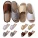 8 Pairs Disposable Slippers for Guests,House Slippers for Guests , Open Toe Indoor Slippers Comfortable Washable,Multi-Color Casual Spa Slippers for House,Hotel,Travel,Unisex Universal Size 4 Medium Size+4 Large Size(4color)