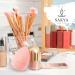 Sakya Beauty Blending Makeup Sponge - Natural Foundation & Cleansing Sponge Medium to Full Coverage Pack of 4 - International Shipping Available - Buy Online on GoSupps.com