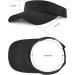 3-Piece Sun Sports Visor Hats for Women and Men - Adjustable Cap in Black, White, Grey - Buy Online on GoSupps.com