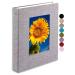 Photo Album 8x10  64 Photos for 8x10 Photo Album, Clear Pages, Linen Cover with Front Window, Photo Album for 8x10 Photos, Grey 8x10"-64 Photos Grey