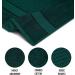 Fluffy 100% Cotton Dark Green Bath Sheets Set of 2 - Eco-Friendly, Super Soft & Highly Absorbent - Oeko-Tex Certified - 34 x 66 Inches - Buy Online on GoSupps.com