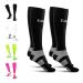 CFA V1 Quality compression socks for men and women - ideal for running gym cycling muscle recovery or workouts - sustainable Danish design L 2 Pairs -black/gray