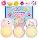 JOYIN Bath Bombs with Squishy Toys, 6 Packs Bubble Bath Bombs with Squishy Toys SPA Bath Fizzies Set, Great Gift Set for Birthday, Christmas, Valentines Day, Easter for Boys and Girls