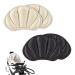 Mesh breathable 4 Pieces Soft Heel Grips for Women& Men  Anti Slip for Shoes Too Big  Loose Heels  Prevent Rubbing/Blisters/Slip Out Heel Cushions  Heel Inserts Pads  Self-Adhesive Heel Protector Pads Black+beige
