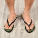 Mnsruu Tropical Palm Leaf Flamingo Flip Flops - Multi-Color Sandals for Home Hotel Spa & Travel - XS for Men & Women - Buy Online on GoSupps.com