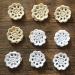 MINDPLUS 2 Inch Small Crocheted Lace Cotton Flowers Doilies Set of 18 in White and Beige - Buy Online on GoSupps.com