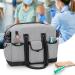 Durable Nurse Bag for Home Health Visits | Zip-Top Closure & Side Fasten Snaps | Clinical Study & Health Care | Large Gray Utility Tote - Buy Online on GoSupps.com