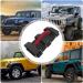 Paracord Grip Handle | Paracord Car Handle Grip Handle - Easy to Install Upgrade Metal Buckle Strong and Durable Design with 3 Nylon Strap for Outdoor Travel Fits Truck Evikoo A:red Handle - Buy Online on GoSupps.com