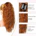 PORSMEER Ponytail Extension Claw Clip Ponytail Hair Extensions Copper Orange Natural Looking Long Curly Wavy Multi Layered Fluffy Synthetic Hairpiece for Women Girls Party Daily Wear 18inch - Buy Online on GoSupps.com
