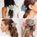 8PCS Flower Claw Clips for Thick Hair - Matte Non Slip Hair Clips for Women & Girls - Strong Hold Large Hair Clip - Aesthetic Hair Accessories - Buy Online on GoSupps.com