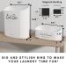 Magnetic Lint Bin for Laundry Room - 3 Piece White Lint Holder & Waste Box for Dryer Organization - Buy Online on GoSupps.com