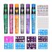 Face Paint Marker Stick - Rainbow Face Paints Stick - Face Paints Pencils Kit | Body Paint Markers With 9 Stencils | Washable Hypoallergenic Paint Pencils For Sensitive Skin