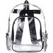 JOMPARO Heavy Duty 16.5 inch Transparent Clear Backpack - Ideal for School, Sports, Work, Travel - Black - Buy Online on GoSupps.com