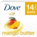 Dove Beauty Bar with Mango Butter - 14 Bars for Moisturizing Dry Skin | 3.75 oz - Buy Online on GoSupps.com