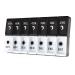Bzdeor Pill Organizer 2 Times a Day, Weekly Pill Box 7 Day AM PM with Large Compartments, Pill Container and Push Openning Design for Medicines Vitamins White and Black