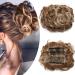 Sego hair part hair extensions with comb hair tie updos dutt hair extension messy donut braid ponytail to light blonde-1