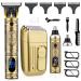 Saoilli Professional Hair Trimmer for Men,Hair Clippers for Men Nose Hair Trimmer Shaver Set,Cordless Barber Clippers,T-Blade Beard Trimmer Electric Shaver Razor for Men for Hair Cutting Grooming Kit 2h-bronze