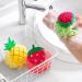 Rocutus Child Bath Shower Sponge Pouf Set with Hooks - 4 Pack Cute Bath Flower Loofahs for Kids - Perfect for Travel - Mixed Colors - Buy Online on GoSupps.com