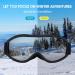 Occffy Skiblill OTG Snowboard Glasses for Glasses Wearers - Anti-Mist UV Protection Compatible Helmet Ski Goggles - Black Frame & Lens - Buy Online on GoSupps.com