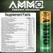 AMMO Pre Workout Powder Single Serve On The Go Sample 6 Pack - Extra Strength 300mg Caffeine Zero Sugar Focus & Pumps 3 Flavors 6-12 Servings - Buy Online on GoSupps.com