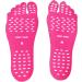 3 Pairs Protective Beach Foot Stickers - Invisible Barefoot Pads for Sand Pool & Water Sports | X-Large (Black Blue Pink - Buy Online on GoSupps.com