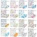 1 Sheet Women Geometric Flower Pattern DIY Decals Butterfly-shape Nail Sticker Slider Nail Art Decoration Manicure Tool(YZW-S149) - Buy Online on GoSupps.com