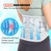 Adjustable Lower Back Support Belt for Men and Women - Relieve Sciatica and Herniated Disc Pain, Prevent Injuries with Breathable Lumbar Support Brace - Pure Grey (Size L) - Buy Online on GoSupps.com