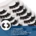 Losha Super Fluffy Faux Mink Eyelashes - Dramatic Long & Full 7 Pairs Pack - Volume Style1 - Buy Online on GoSupps.com