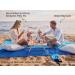 WEKAPO Extra Large Beach Blanket Sandproof Mat 9x10 FT | Lightweight, Durable, & Compact | Quick Drying with 6 Stakes | Blue | Ideal for 18 People - Buy Online on GoSupps.com