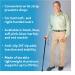 Carex Health Brands Soft Grip Walking Cane with Wrist Strap - Height Adjustable & Latex Free Handle - Blue Marble - Buy Online on GoSupps.com