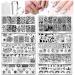 Biutee Nail Stamping Plates Kit - 10pc Templates with Stamper | Nail Art Plates for Leaves, Flowers, Animals & Holidays - Buy Online on GoSupps.com