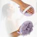 VOCOSTE Bath Sponge & Mesh Gloves Set Exfoliating Body Shower Accessories in Purple | International Shipping Available - Buy Online on GoSupps.com