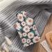 Daisy Flower Hot Water Bottle with Plush Cover | Hand Warmer for Adults & Children - 26.5x15.3cm | International Shipping Available - Buy Online on GoSupps.com