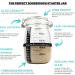 Sourdough Starter Jar Kit - 2-Pack 34 oz. Glass Jars for Wide Mouth Dough Crock | SDJ-2 - Buy Online on GoSupps.com