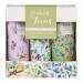 Heathcote & Ivory Flower of Focus Hand Cream Trio | Vegan Hand Cream | Rosemary | Lavender | Sweet Orange | Travel Set | Hand Cream Set | 3 x 30ml Flower of Focus Trio