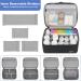 Medicine Storage Bag | Double Layer Pill Organizer with Lockable Zipper | Adjustable Divider for Pills & Medical Supplies - Travel Carrying Bag in Black - Buy Online on GoSupps.com