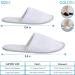 MODLUX Spa Slippers - 12 Pairs of Cotton Velvet Closed Toe Disposable Slippers with Travel Bags - Non-Slip, Thick & Soft - Ideal for Home, Hotel, or Commercial Use (12 Pack Combo White) - Buy Online on GoSupps.com
