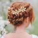 PAGOW 5pcs Leaf Hair Combs - Gold Rhinestone Pearl Clips for Wedding Headpiece - Women/Girls/Bride/Bridesmaid Hair Accessories - Buy Online on GoSupps.com