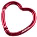 munkees heart carabiner keyring red